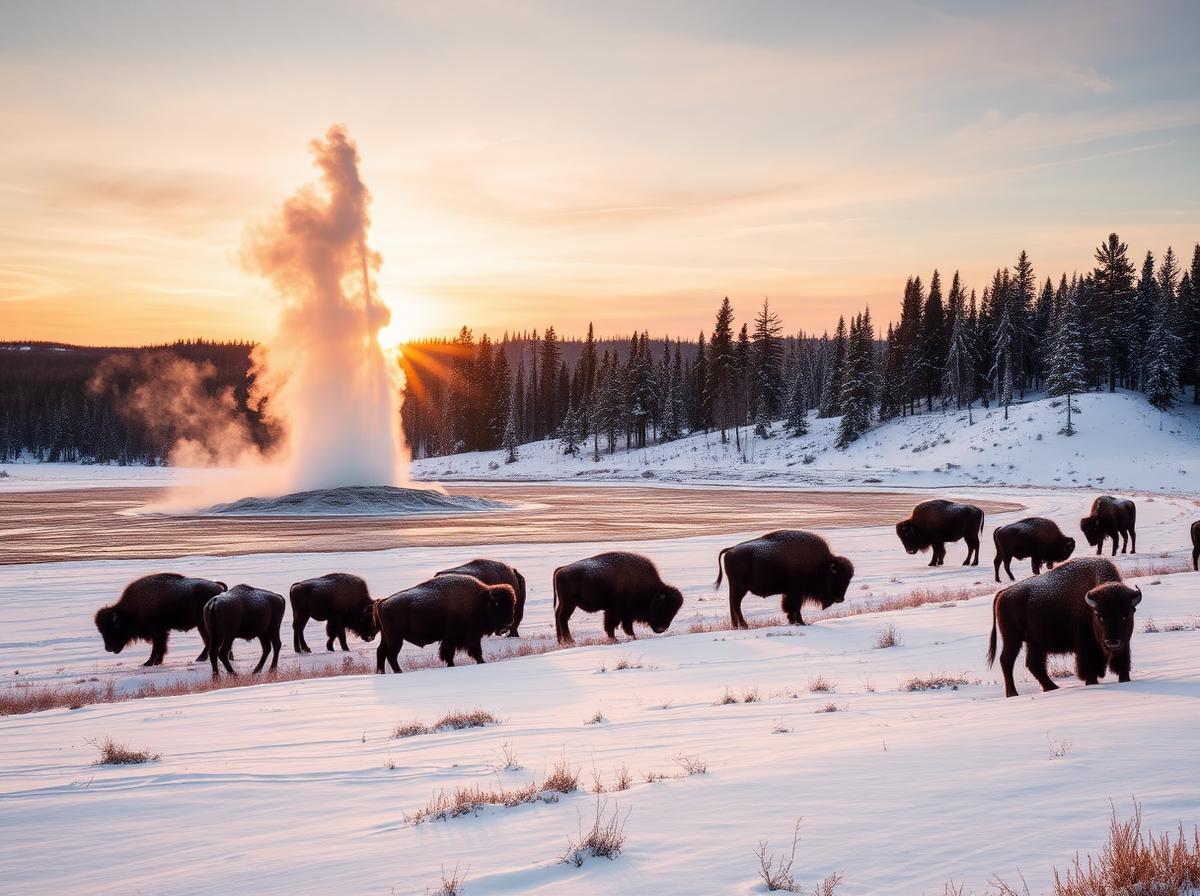 Yellowstone d'Inverno